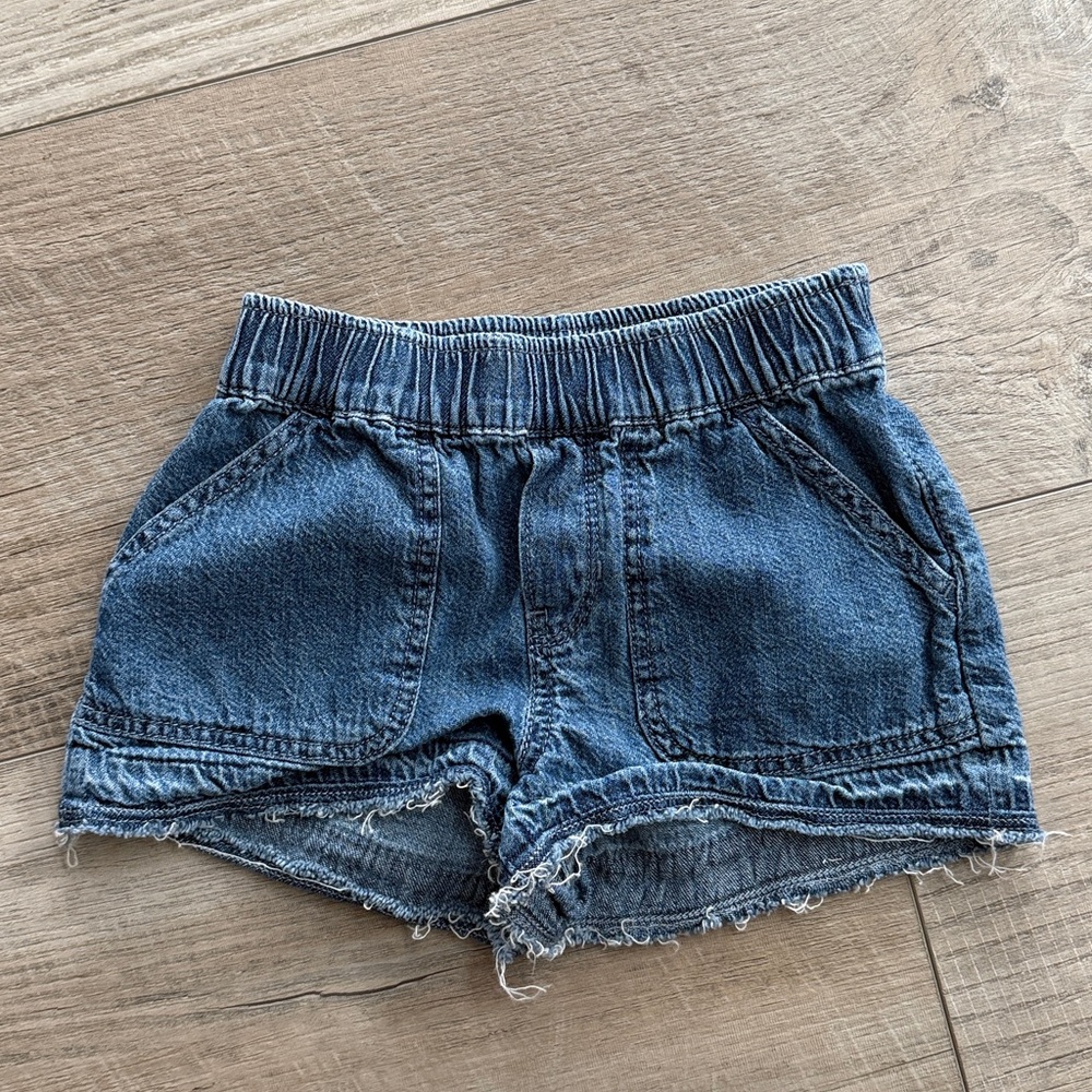 GAP Blue Elastic Denim Shorts